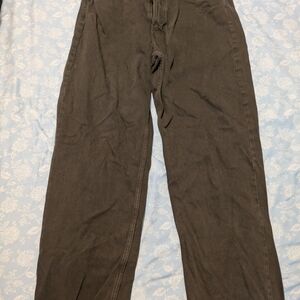 Elegant Wide Leg Brown Jeans